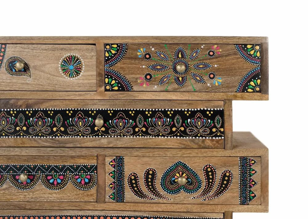Commodes - Commode réalisée à la main en bois de manguier - GINER Y COLOMER