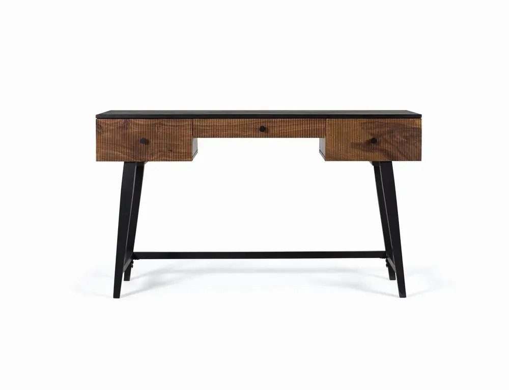 Bureaux - Bureau en bois palissandre et manguier plus métal - GINER Y COLOMER