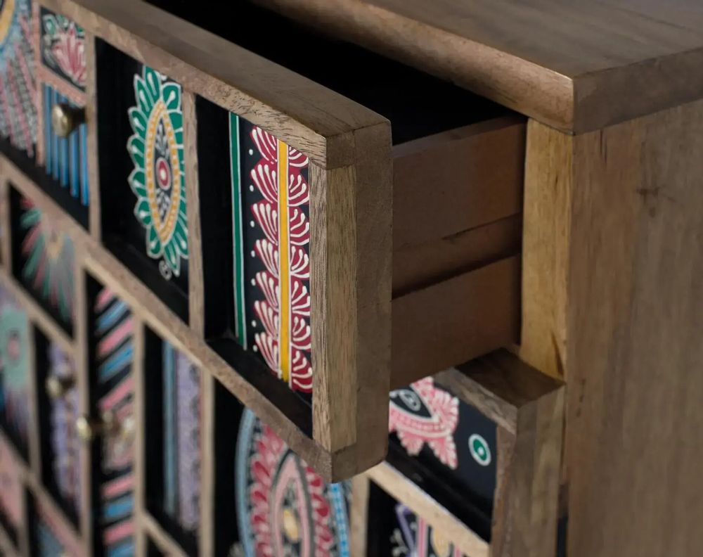 Buffets - Buffet fabriqué à la main en bois de manguier 80cm - GINER Y COLOMER