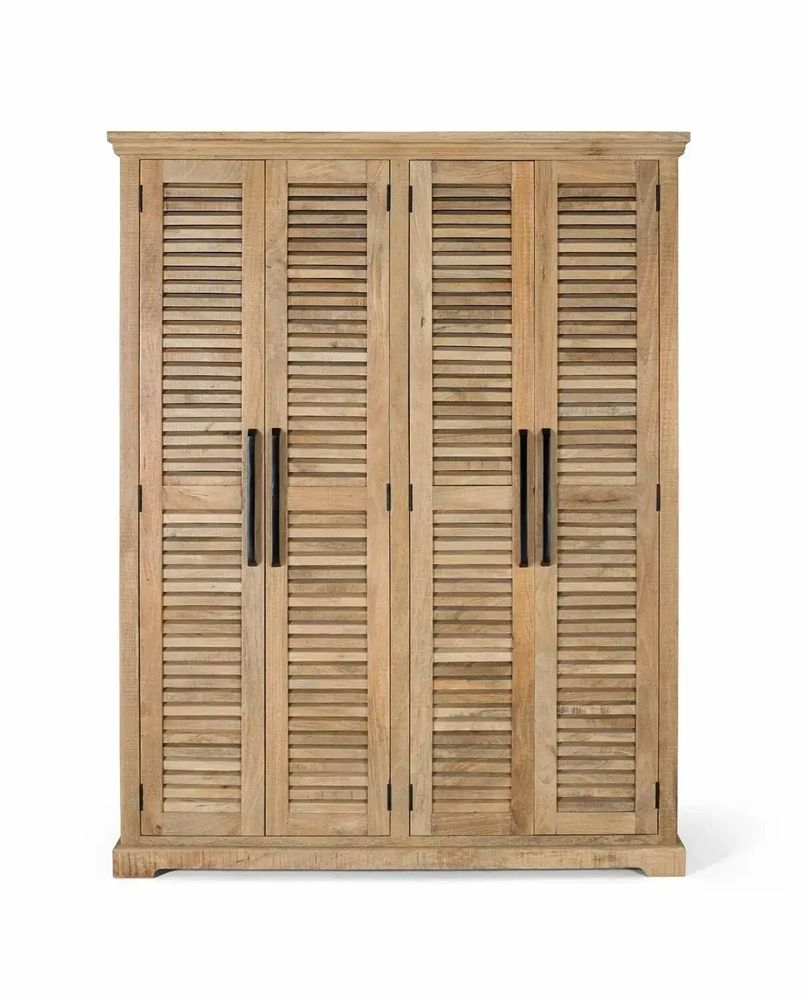 Wardrobe - Natural mango wood cabinet - GINER Y COLOMER