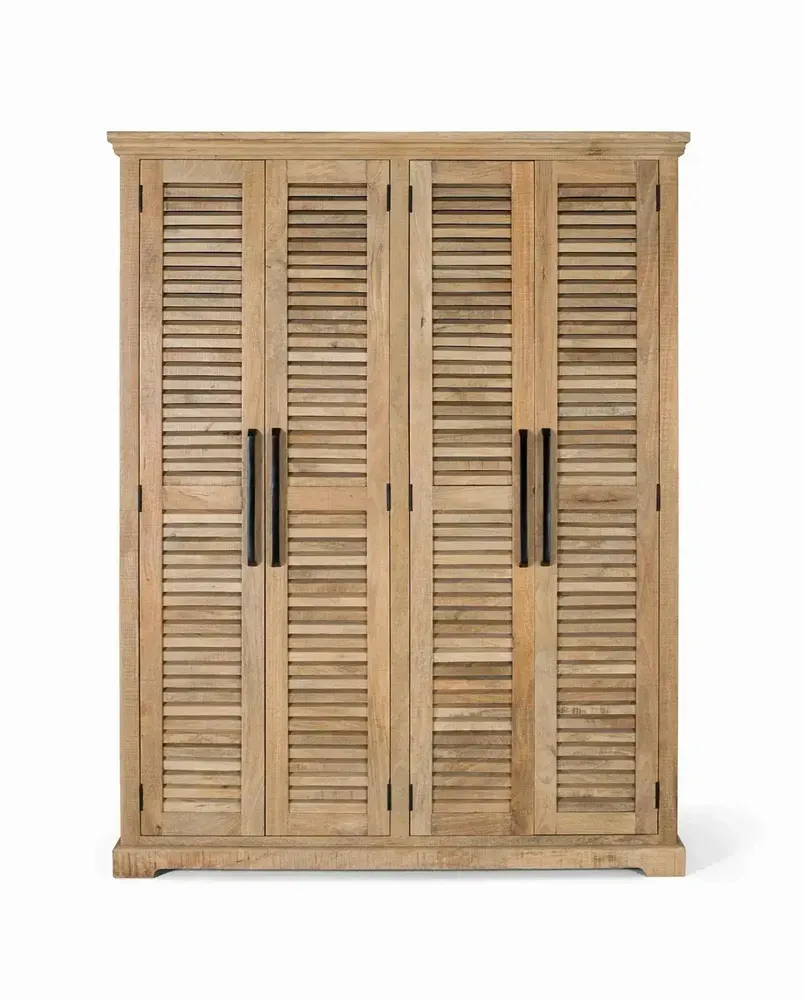 Wardrobe - Natural mango wood cabinet - GINER Y COLOMER
