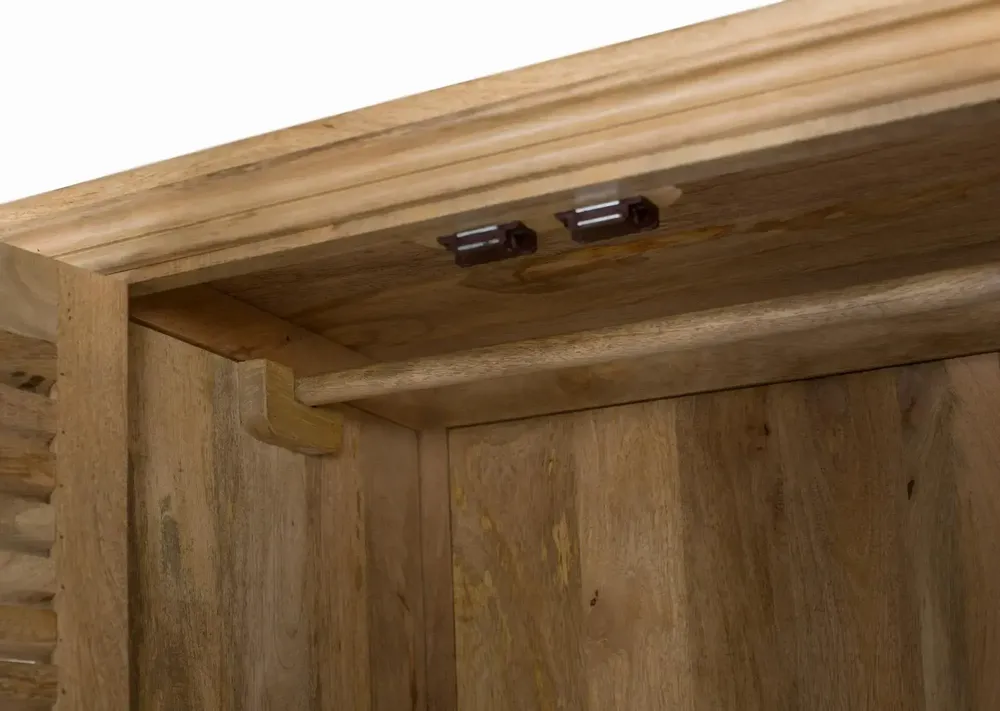 Wardrobe - Natural mango wood cabinet - GINER Y COLOMER