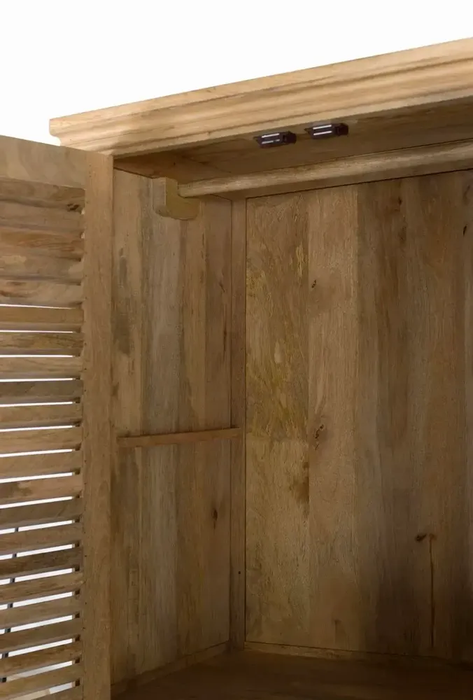 Wardrobe - Natural mango wood cabinet - GINER Y COLOMER