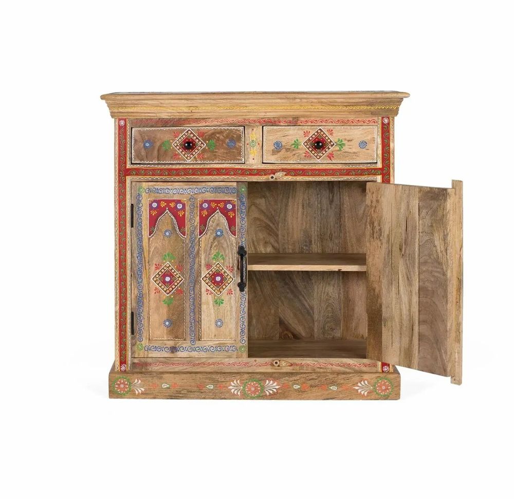 Sideboards - Sideboard with 2 drawers and 2 hand-painted doors - GINER Y COLOMER
