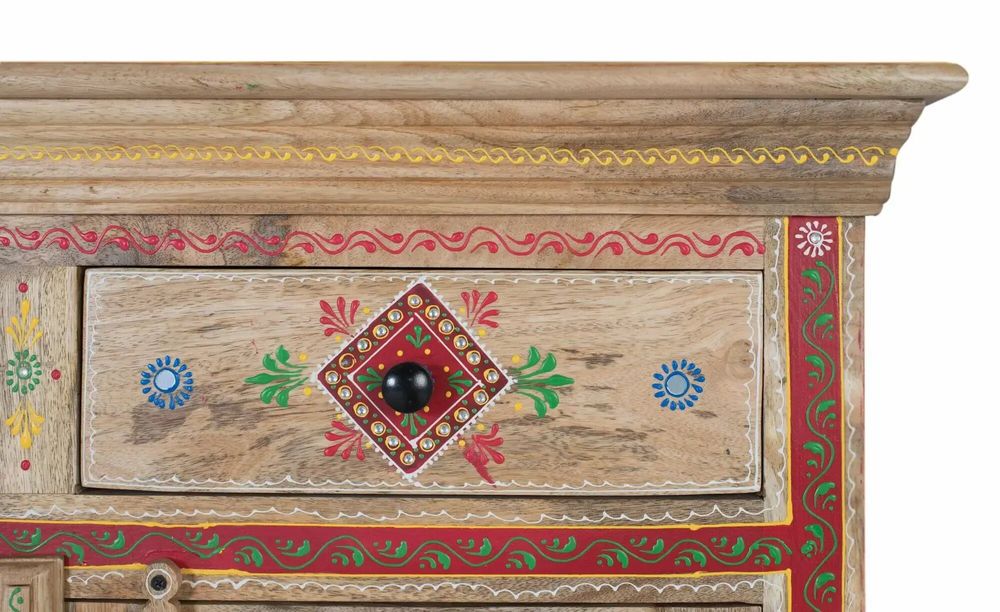 Sideboards - Sideboard with 2 drawers and 2 hand-painted doors - GINER Y COLOMER