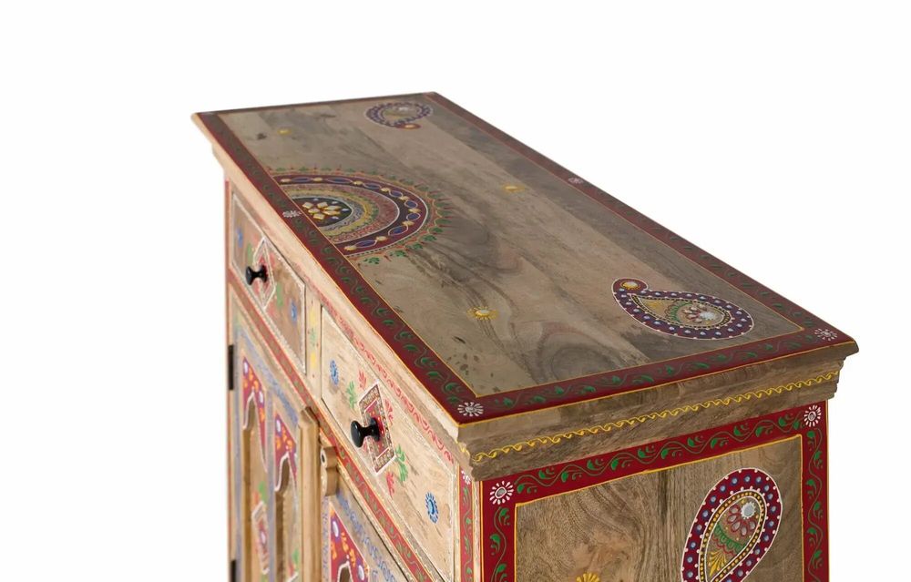 Sideboards - Sideboard with 2 drawers and 2 hand-painted doors - GINER Y COLOMER
