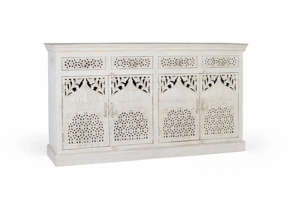 Buffets - Buffet avec 4 portes et 4 tiroirs en bois de manguier - GINER Y COLOMER