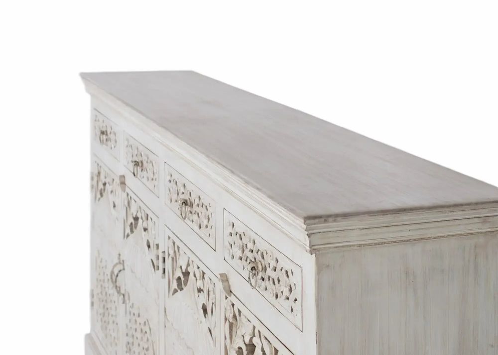 Buffets - Buffet avec 4 portes et 4 tiroirs en bois de manguier - GINER Y COLOMER