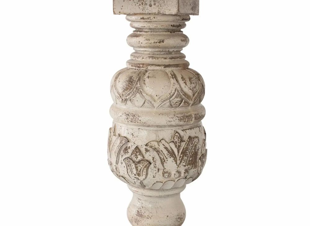 Tables Salle à Manger - Table à manger en manguier naturel et blanc vieilli 1 mètre - GINER Y COLOMER