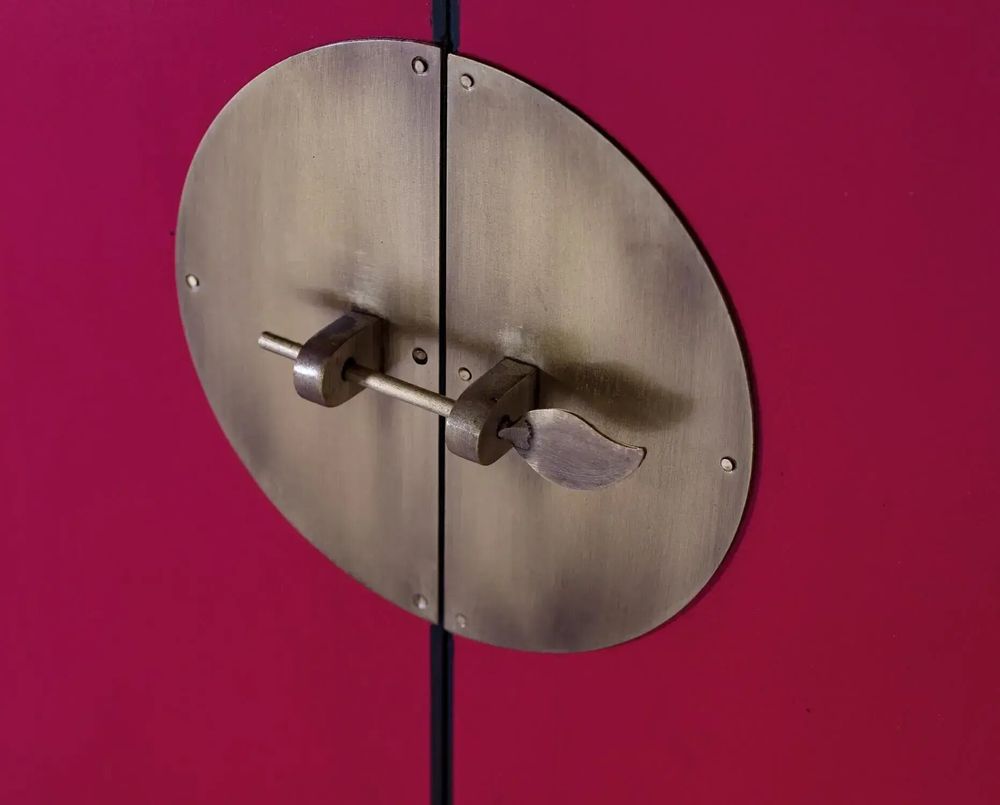 Sideboards - Sideboard with 2 doors and 3 drawers in mango wood - GINER Y COLOMER