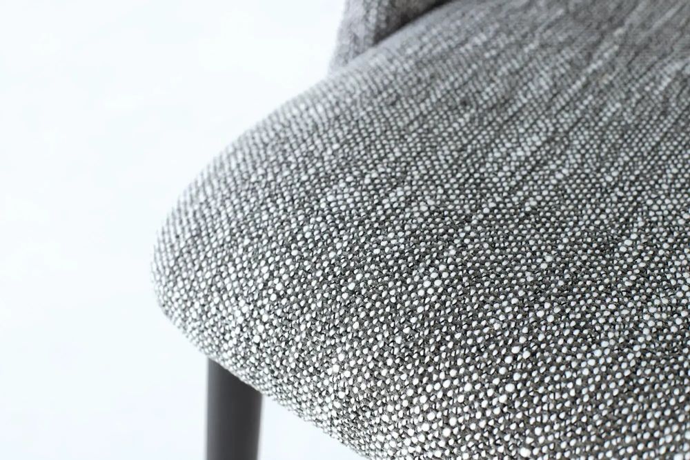 Chaises - Lot de 4 chaises en tissu gris et métal - GINER Y COLOMER