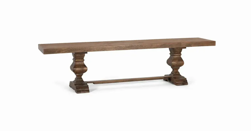 Bancs - Banc fabriqué à la main en bois de manguier 180cm - GINER Y COLOMER