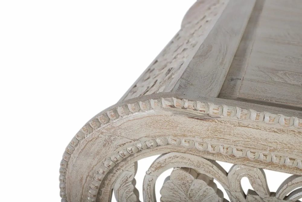 Tables basses - Table basse en bois manguier blanc décapé - GINER Y COLOMER