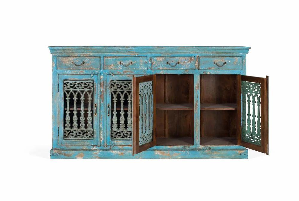 Sideboards - Handmade mango wood sideboard 200 cm - GINER Y COLOMER