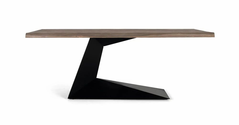 Tables basses - Table couleur sable en bois d'acacia et métal 200cm - GINER Y COLOMER