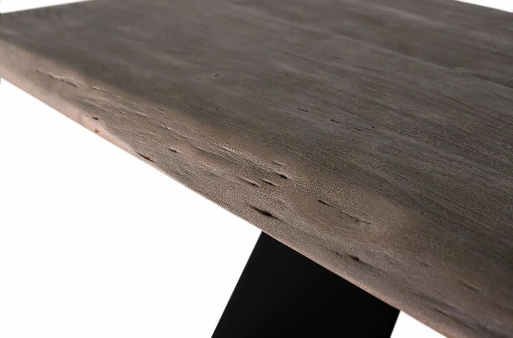Tables basses - Table couleur sable en bois d'acacia et métal 200cm - GINER Y COLOMER