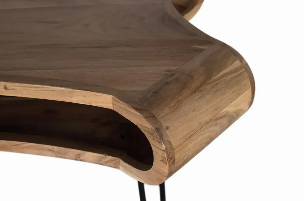 Bureaux - Bureau réalisé à la main en bois d'acacia et métal 120cm - GINER Y COLOMER