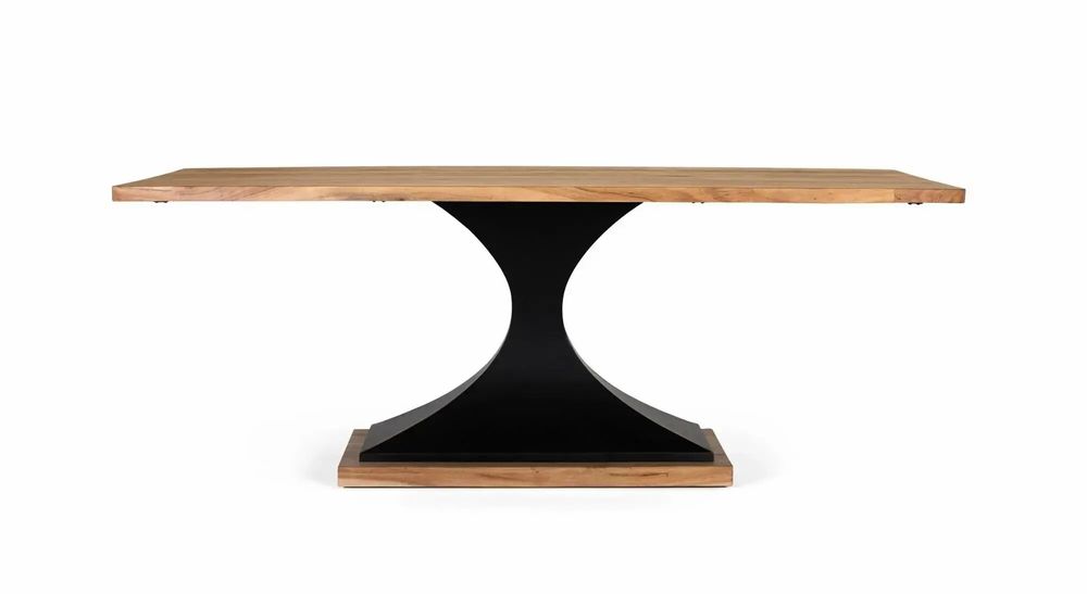 Dining Tables - Mango wood dining table and metal legs 200cm - GINER Y COLOMER