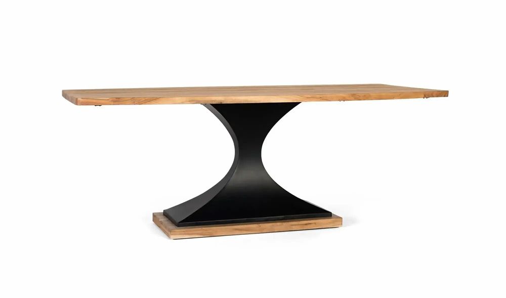 Dining Tables - Mango wood dining table and metal legs 200cm - GINER Y COLOMER