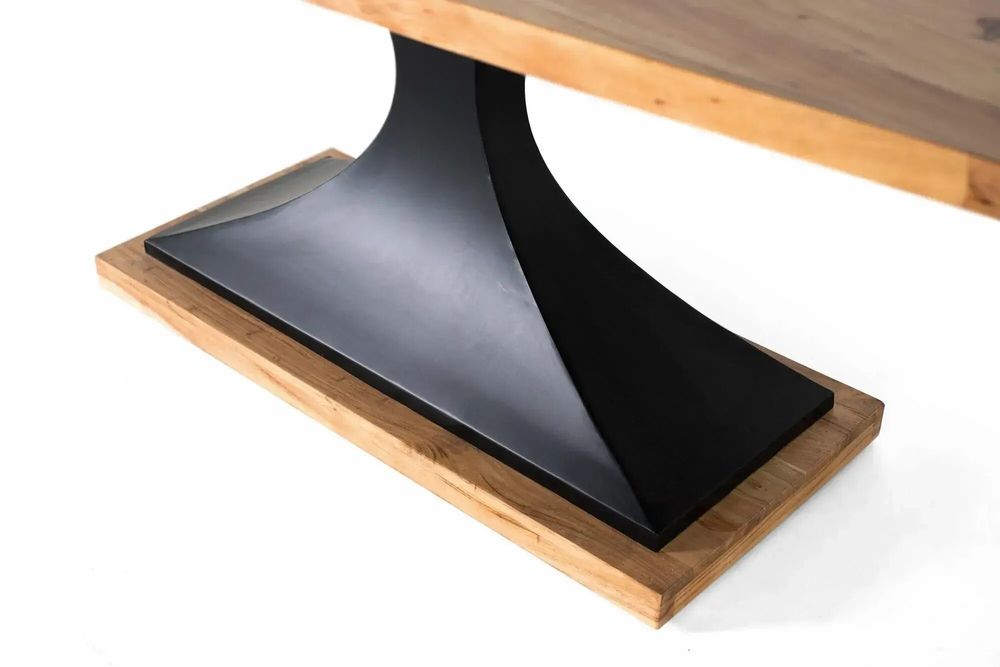 Dining Tables - Mango wood dining table and metal legs 200cm - GINER Y COLOMER