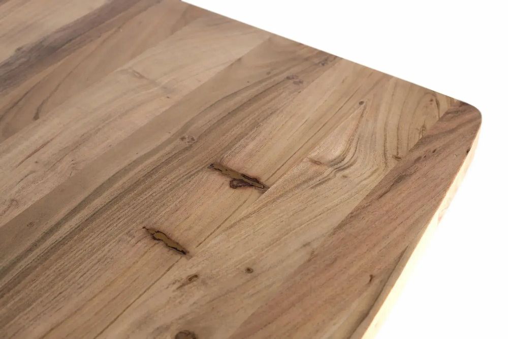 Dining Tables - Mango wood dining table and metal legs 200cm - GINER Y COLOMER