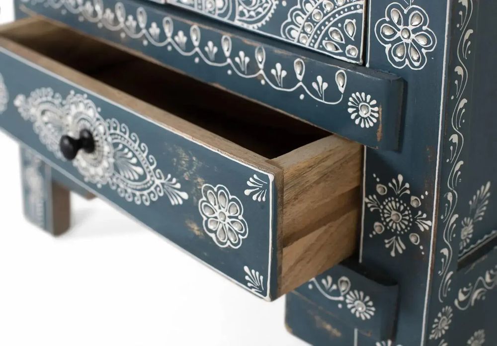 Commodes - Meuble d'appoint en bois de manguier et MDF peint à la main - GINER Y COLOMER