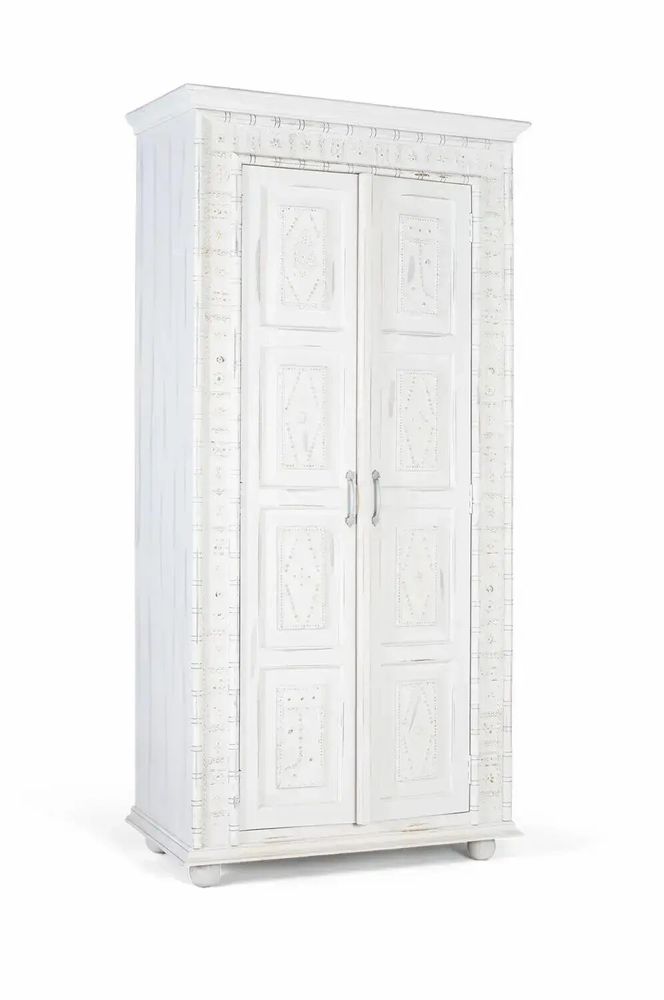 Armoires - Armoire 2 portes fabriquée à la main en bois de manguier - GINER Y COLOMER