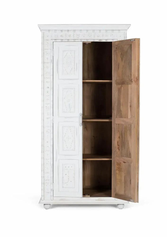 Armoires - Armoire 2 portes fabriquée à la main en bois de manguier - GINER Y COLOMER