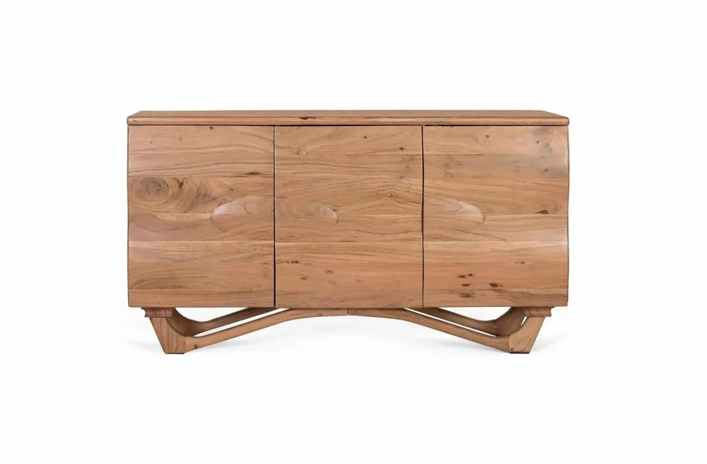Sideboards - Handcrafted sideboard in acacia wood 140cm - GINER Y COLOMER