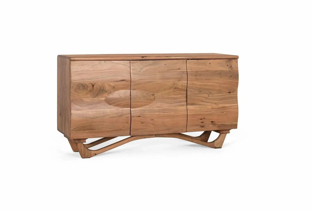 Sideboards - Handcrafted sideboard in acacia wood 140cm - GINER Y COLOMER