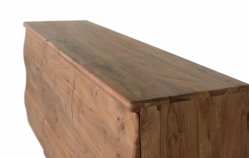 Sideboards - Handcrafted sideboard in acacia wood 140cm - GINER Y COLOMER