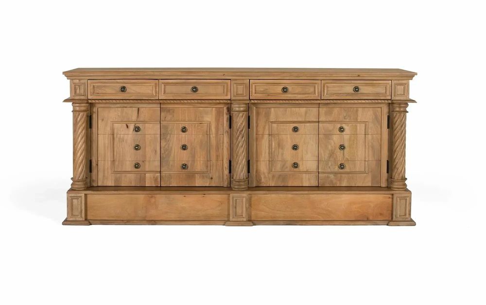 Buffets - Buffet avec 4 tiroirs et 4 portes en bois de manguier - GINER Y COLOMER