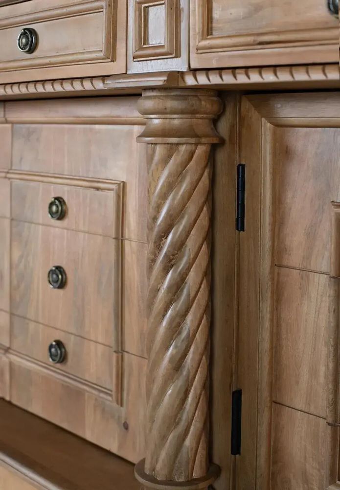 Buffets - Buffet avec 4 tiroirs et 4 portes en bois de manguier - GINER Y COLOMER
