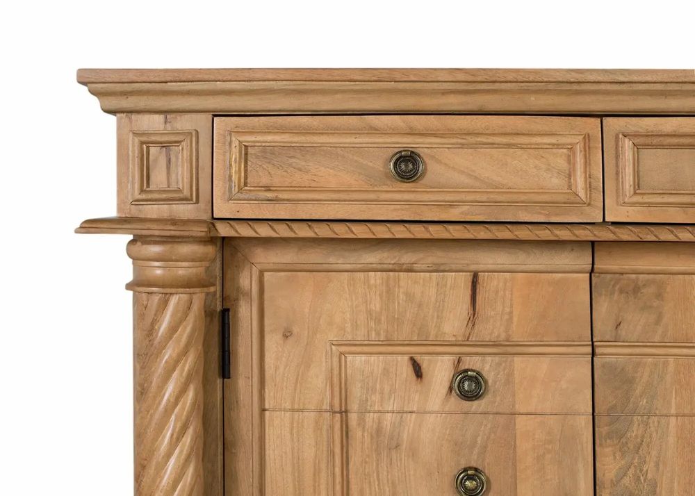 Buffets - Buffet avec 4 tiroirs et 4 portes en bois de manguier - GINER Y COLOMER