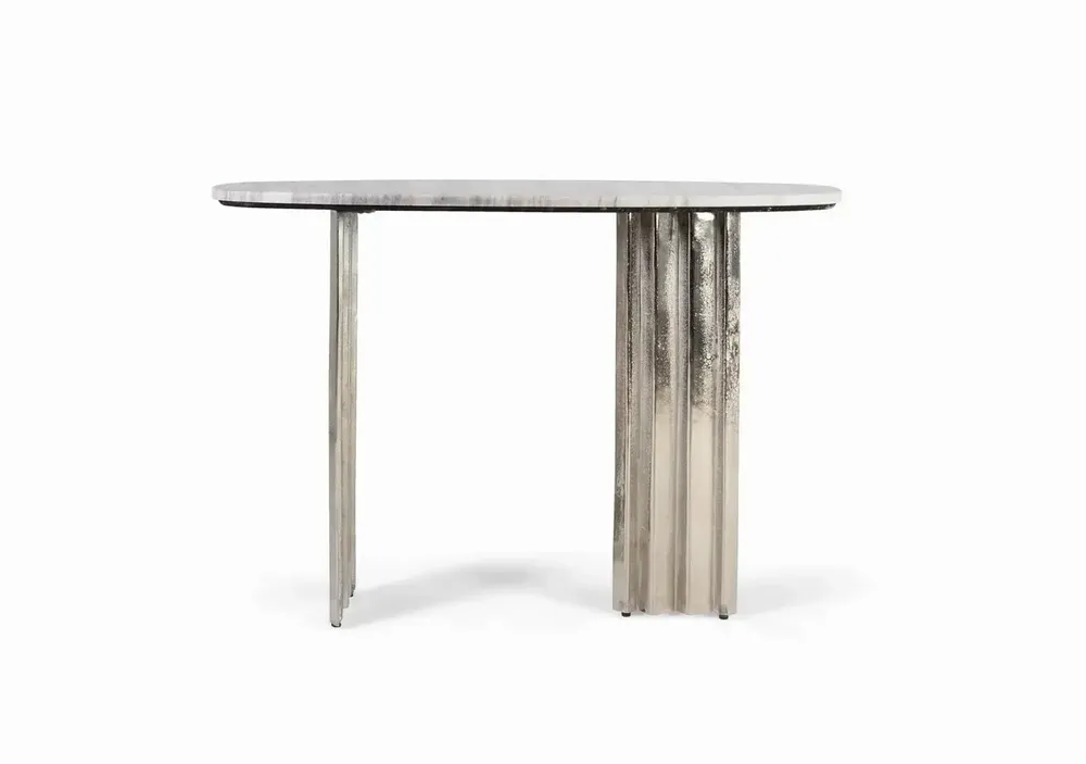 Console table - Console with oval marble top - GINER Y COLOMER
