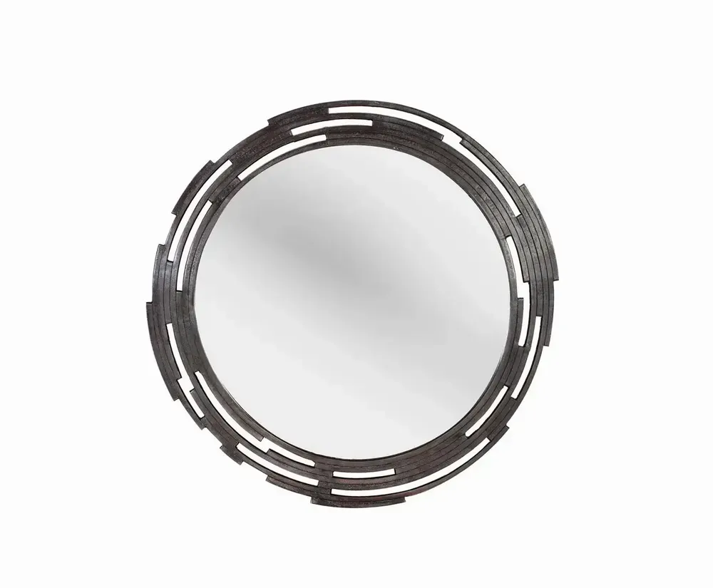 Miroirs - Miroir rond avec cadre plat en métal - GINER Y COLOMER
