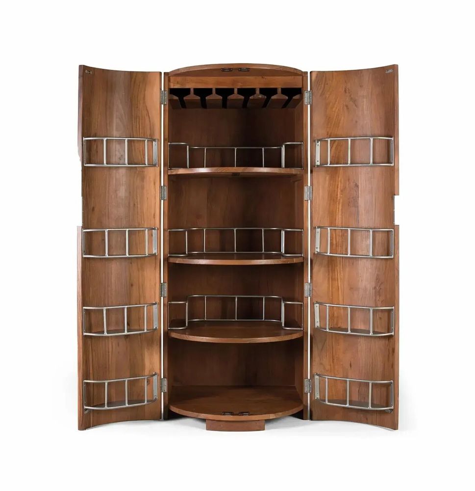 Buffets - Meuble bar à 2 portes en bois d'acacia massif - GINER Y COLOMER