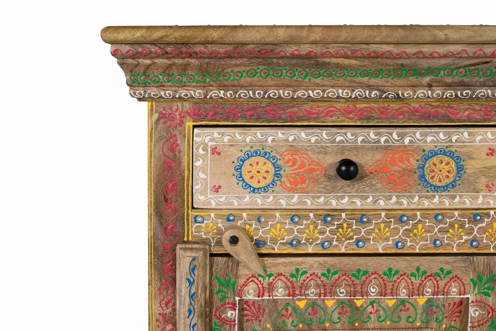 Night tables - Bedside table made and painted by hand in mango wood - GINER Y COLOMER