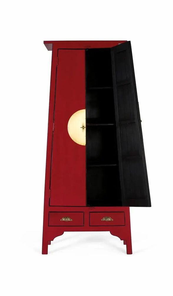 Armoires - Armoire avec 2 portes et 2 tiroirs en bois de manguier - GINER Y COLOMER