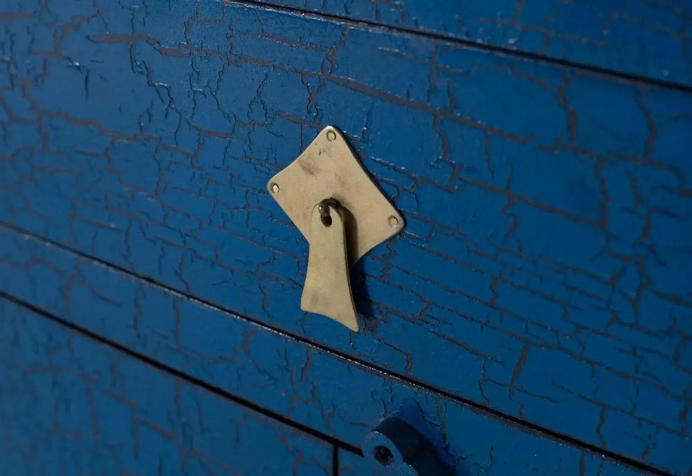 Sideboards - Sideboard with multiple doors and blue drawers - GINER Y COLOMER