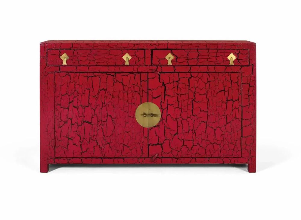 Buffets - Buffet rouge de style japonais fait main - GINER Y COLOMER