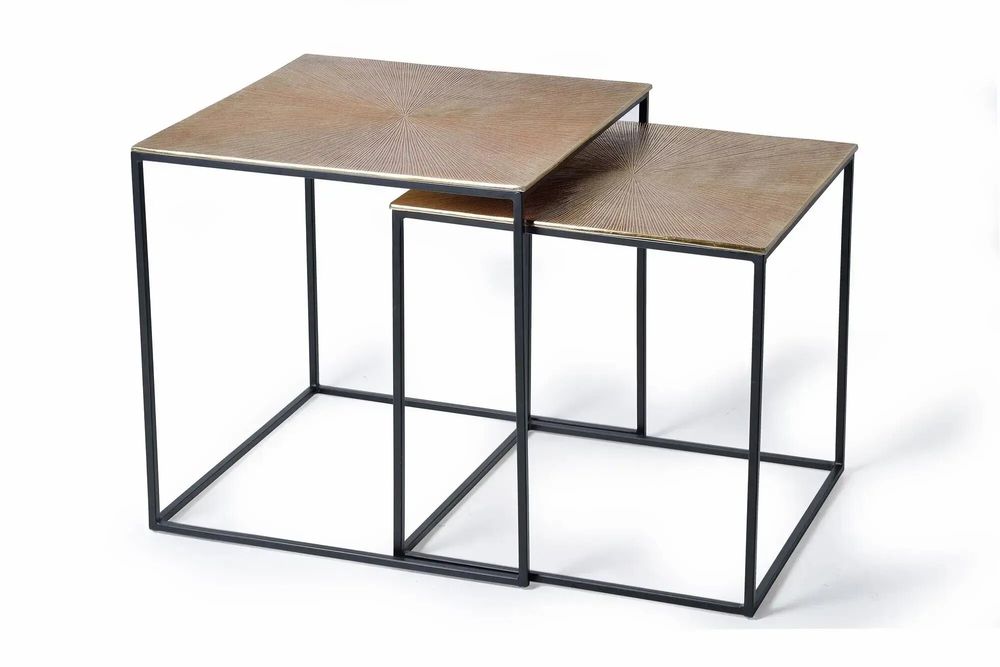 Tables basses - Lot de 2 tables basses en métal - GINER Y COLOMER