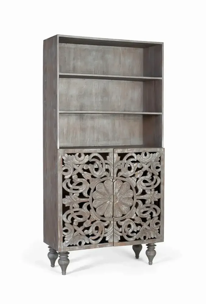 Bookshelves - Solid mango wood bookcase 180 cm - GINER Y COLOMER