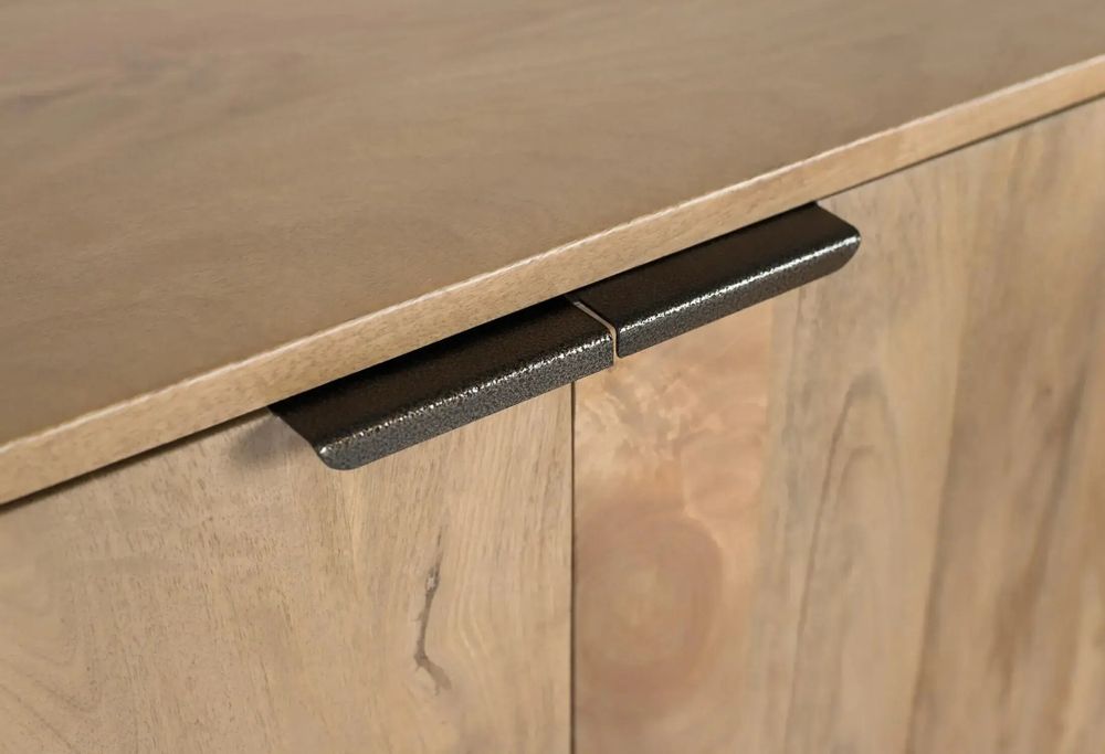 Sideboards - Mango wood sideboard with rounded corners - GINER Y COLOMER