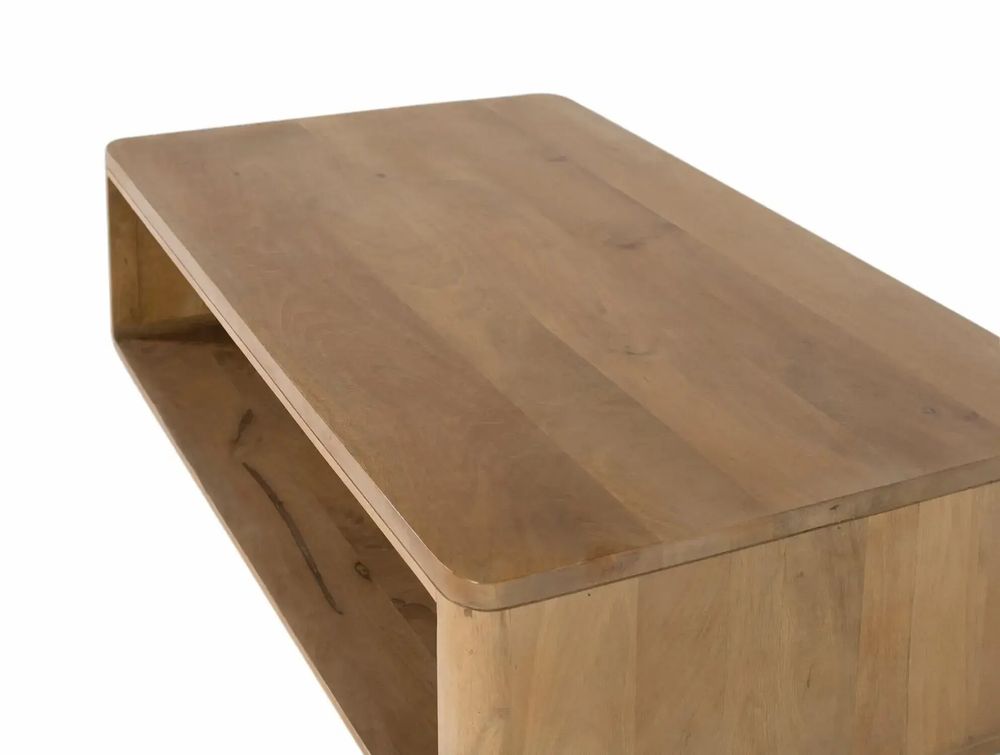 Tables basses - Table basse en bois de manguier aux coins arrondis - GINER Y COLOMER