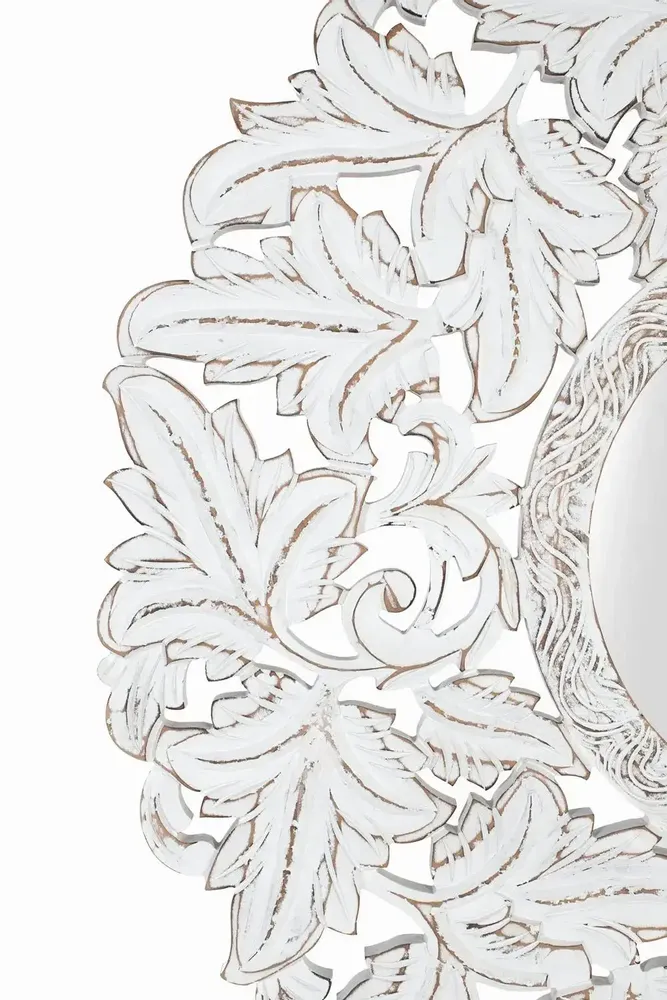 Mirrors - Round hand-carved mirror 120 cm in diameter - GINER Y COLOMER