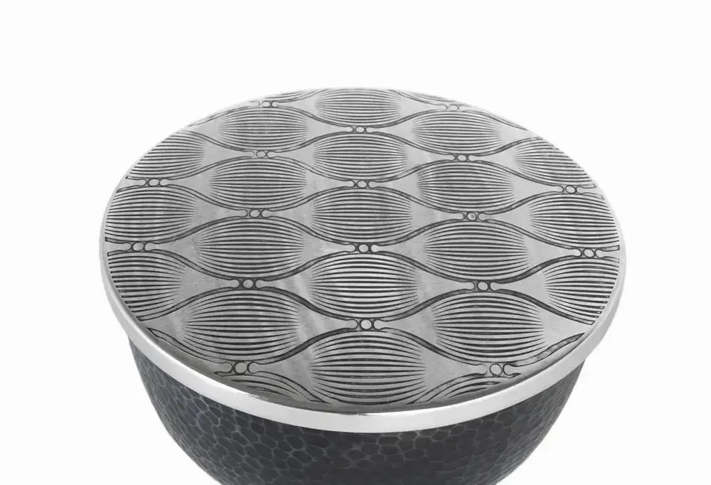 Tables basses - Table basse ronde en aluminium gris foncé - GINER Y COLOMER