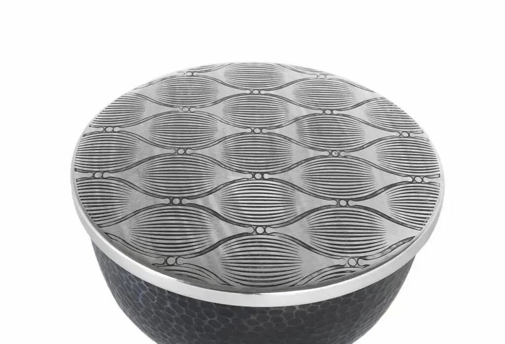 Coffee tables - Round coffee table in dark gray aluminum - GINER Y COLOMER