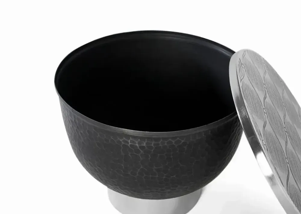 Tables basses - Table basse ronde en aluminium gris foncé - GINER Y COLOMER