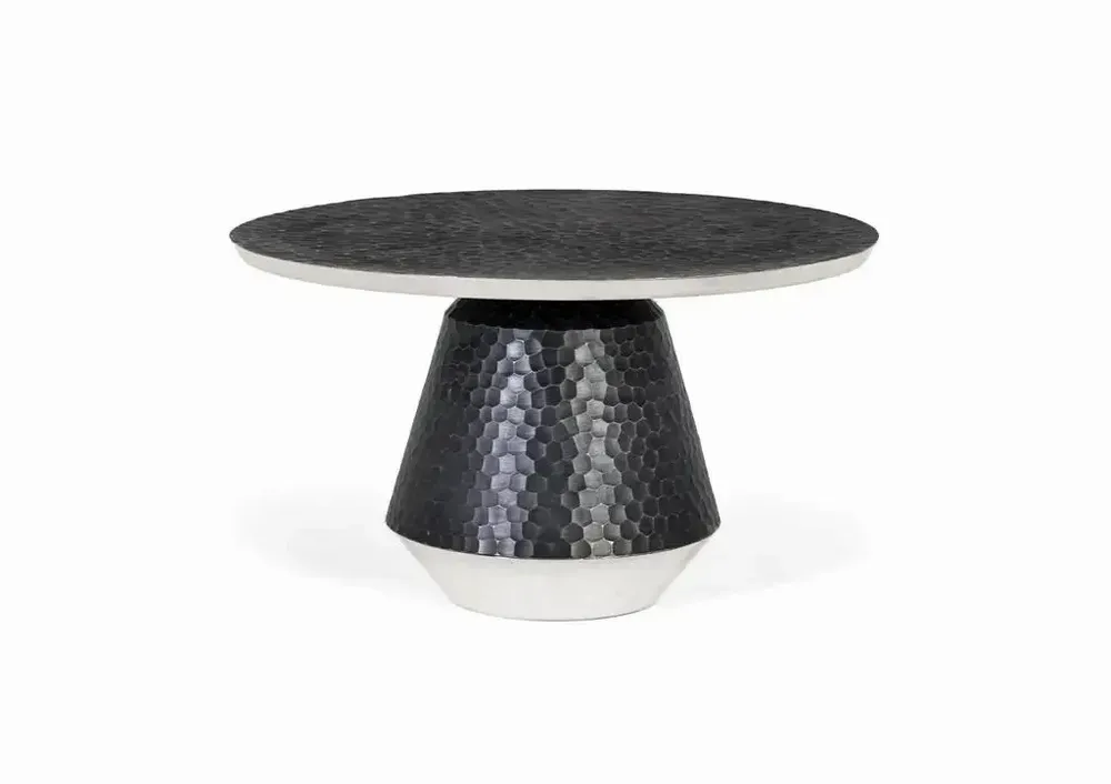 Tables basses - Table basse ronde entièrement réalisée en aluminium. - GINER Y COLOMER